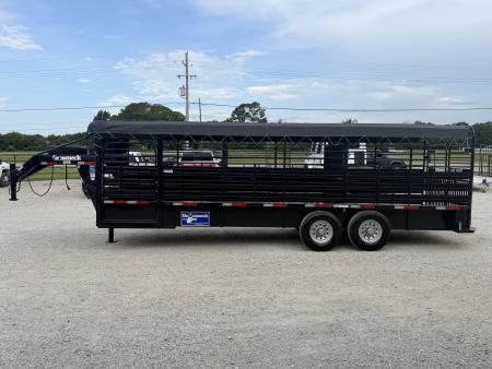 Used 2024 Gooseneck 24' Stock Gooseneck Stock Trailer