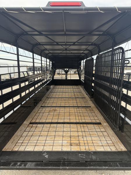 Used 2024 Gooseneck 24' Stock Gooseneck Stock Trailer