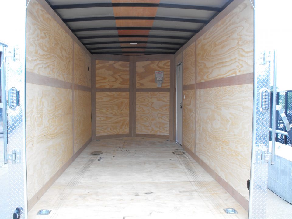 New Enclosed Trailer 7 X 16 Ramp Silver 7' Interior 7000 GVRW