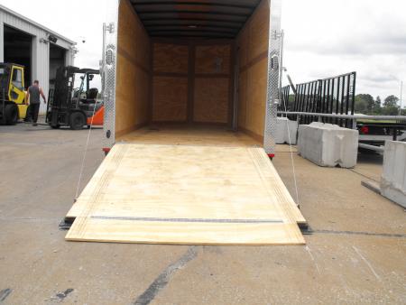 New Enclosed Trailer 7 X 16 Ramp Silver 7' Interior 7000 GVRW