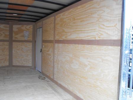 New Enclosed Trailer 7 X 16 Ramp Silver 7' Interior 7000 GVRW