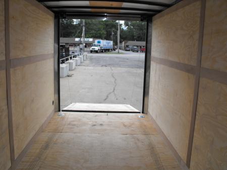New Enclosed Trailer 7 X 16 Ramp Silver 7' Interior 7000 GVRW