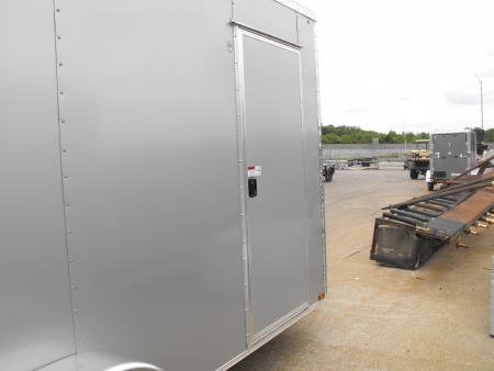 New Enclosed Trailer 7 X 16 Ramp Silver 7' Interior 7000 GVRW