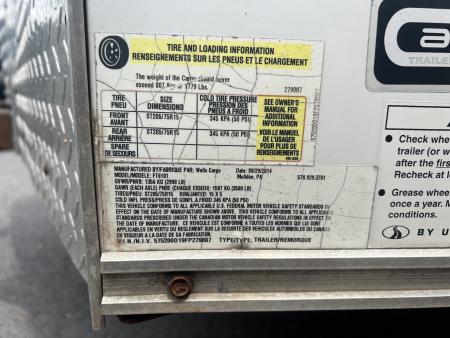 Used 2015 Wells Cargo 6x10 3K Ramp Door Cargo / Enclosed Trailer
