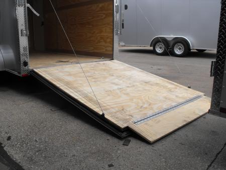 New Enclosed Trailer 7 x 14 RAMP 7000 GVWR 7' Interior Silver Mist