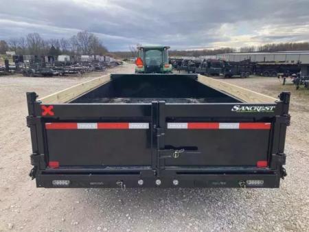 New 2027 MAXX-D 83X14 TANDEM 14K DUMP W/ SLIDE IN RAMPS & SPARE Dump Trailer