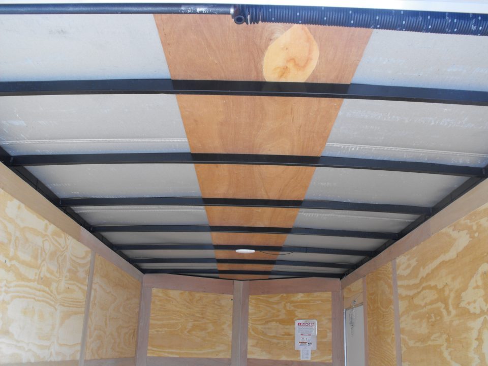 New Enclosed Trailer 7 x 14 RAMP 7000 GVWR 7' Interior Silver Mist
