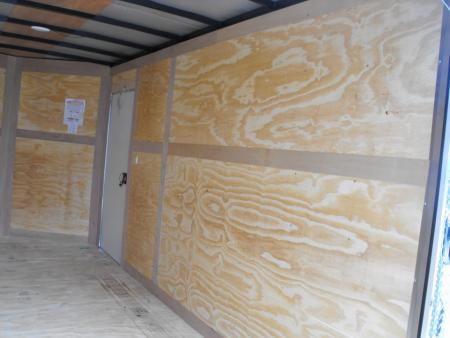 New Enclosed Trailer 7 x 14 RAMP 7000 GVWR 7' Interior Silver Mist