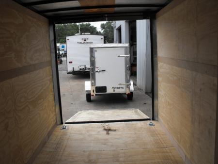 New Enclosed Trailer 7 x 14 RAMP 7000 GVWR 7' Interior Silver Mist
