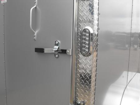 New Enclosed Trailer 7 x 14 RAMP 7000 GVWR 7' Interior Silver Mist