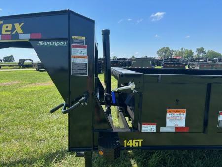 New 2027 Big Tex 83x14 Tandem 15.9K GN Telescopic Dump w/ 2' Sides & Slide In Ramps
