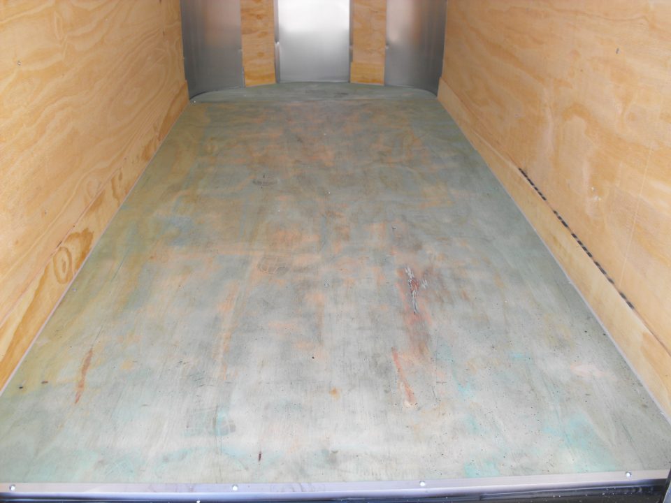 New Enclosed Trailer 4 X 8 Barn Door 5' Int 080 Skin White