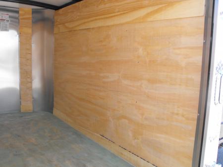 New Enclosed Trailer 4 X 8 Barn Door 5' Int 080 Skin White