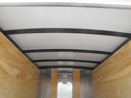 New Enclosed Trailer 4 X 8 Barn Door 5' Int 080 Skin White
