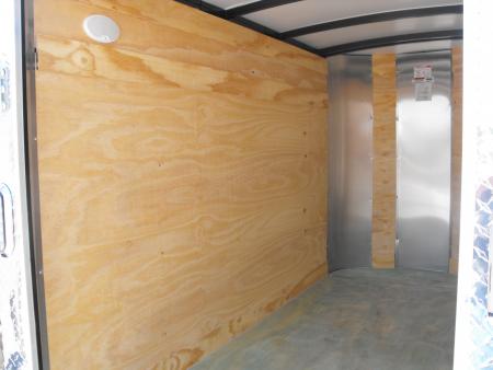 New Enclosed Trailer 4 X 8 Barn Door 5' Int 080 Skin White