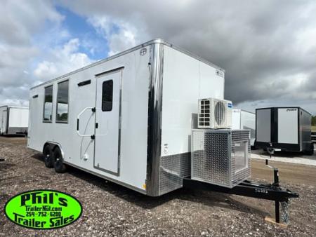 New 2026 Continental Cargo 8.5X24 OFFICE / JOBSITE TRAILER Office Trailer MINI SPLIT, REFRIGERATOR, BATHROOM PACKAGE & MORE!