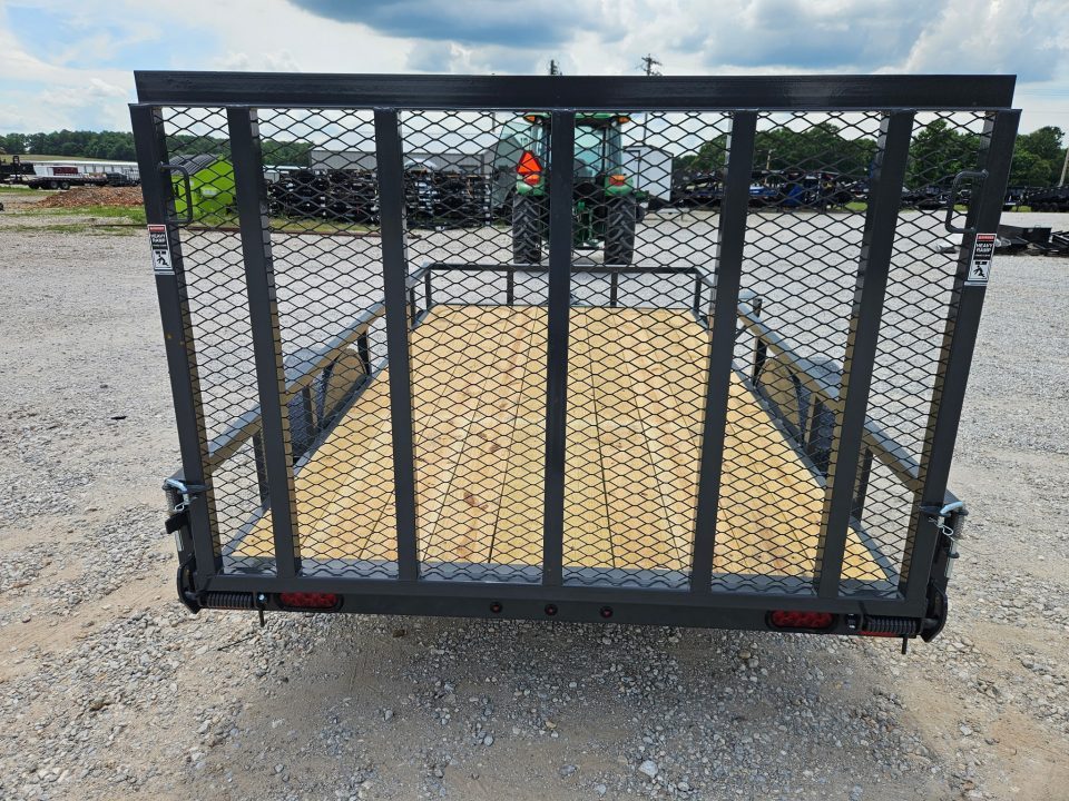 New 2026 Lamar 77X12 SINGLE 3.5K TUBE TOP UTILITY W/4" CHANNEL FRAME & 4' SPRING GATE