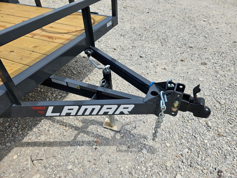 New 2026 Lamar 77X12 SINGLE 3.5K TUBE TOP UTILITY W/4" CHANNEL FRAME & 4' SPRING GATE