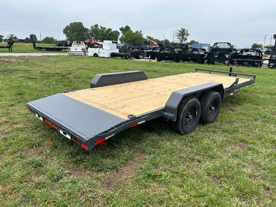 New 2026 Lamar 83x20 Tandem 10K Carhauler w/ 2' Dove & Slide In Ramps