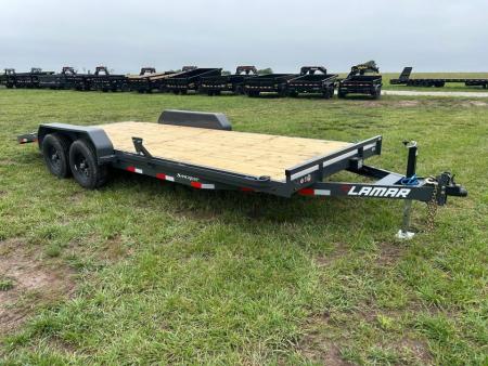New 2026 Lamar 83x20 Tandem 10K Carhauler w/ 2' Dove & Slide In Ramps