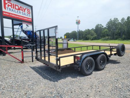 New 2026 Top Hat Trailers 14' x 77" LDX Tandem Axle Utility Trailer