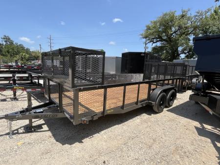 New 2026 Falcon Trailers 18x06.10 - TA - Smoke Charcoal Landscape Trailer