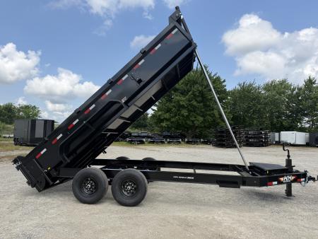 New 2026 H&H Trailers 83X16 Dump Trailer 14K GVWR Telescopic Lift
