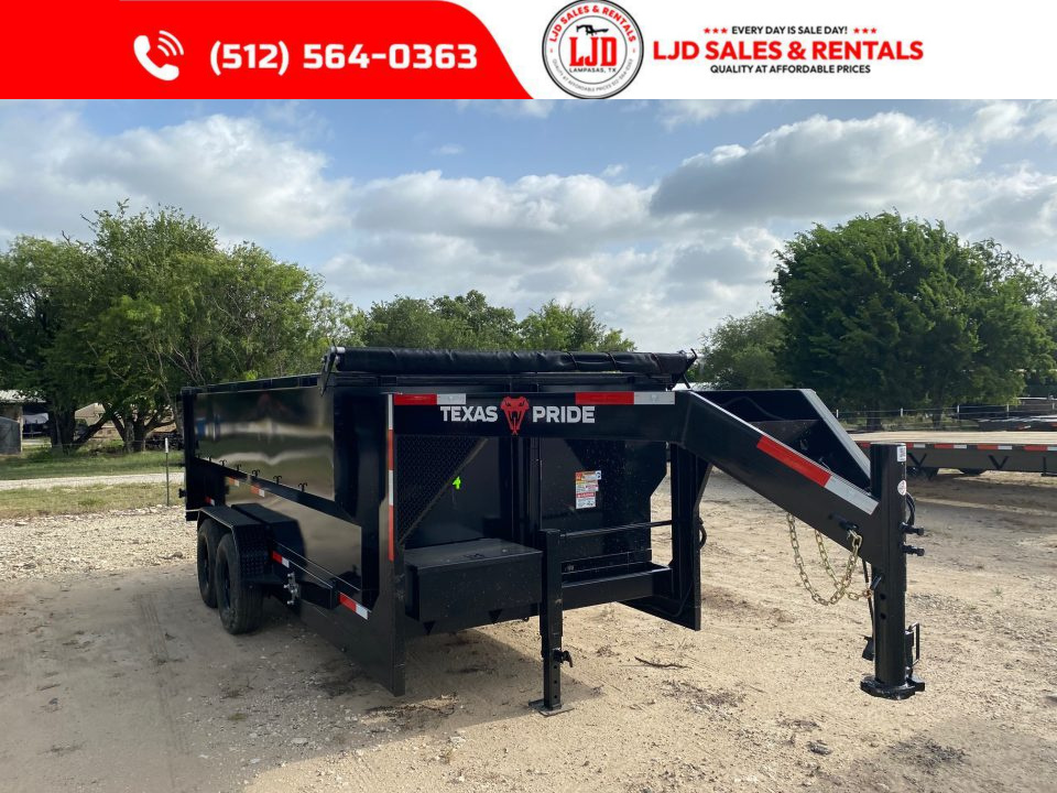 New 2026 Texas Pride - Gooseneck Dump Trailer 16'x4' - Tarp - 16K GVWR