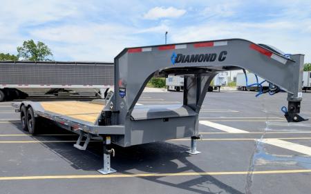 New HXD-210-GN-24' Gravity Tilt 102  Wide: 23K (GVWR), Drive Over Fenders, Gooseneck Equipment Trailer
