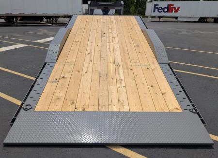 New HXD-210-GN-24' Gravity Tilt 102" Wide: 23K (GVWR), Drive Over Fenders, Gooseneck Equipment Trailer