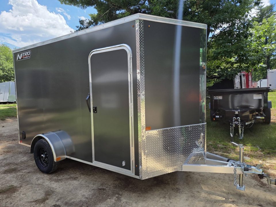 New 2027 Nitro 7x12 extra height aluminum cargo trailer with rear ramp torsion axle Cargo / Enclosed Trailer