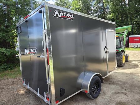New 2027 Nitro 7x12 extra height aluminum cargo trailer with rear ramp torsion axle Cargo / Enclosed Trailer