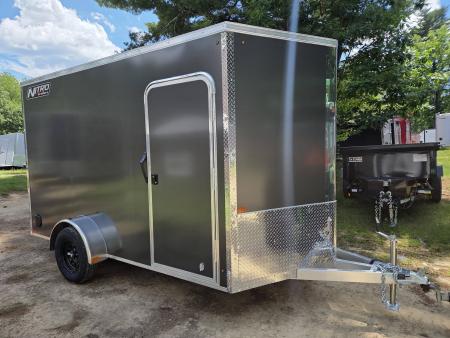 New 2027 Nitro 7x12 extra height aluminum cargo trailer with rear ramp torsion axle Cargo / Enclosed Trailer