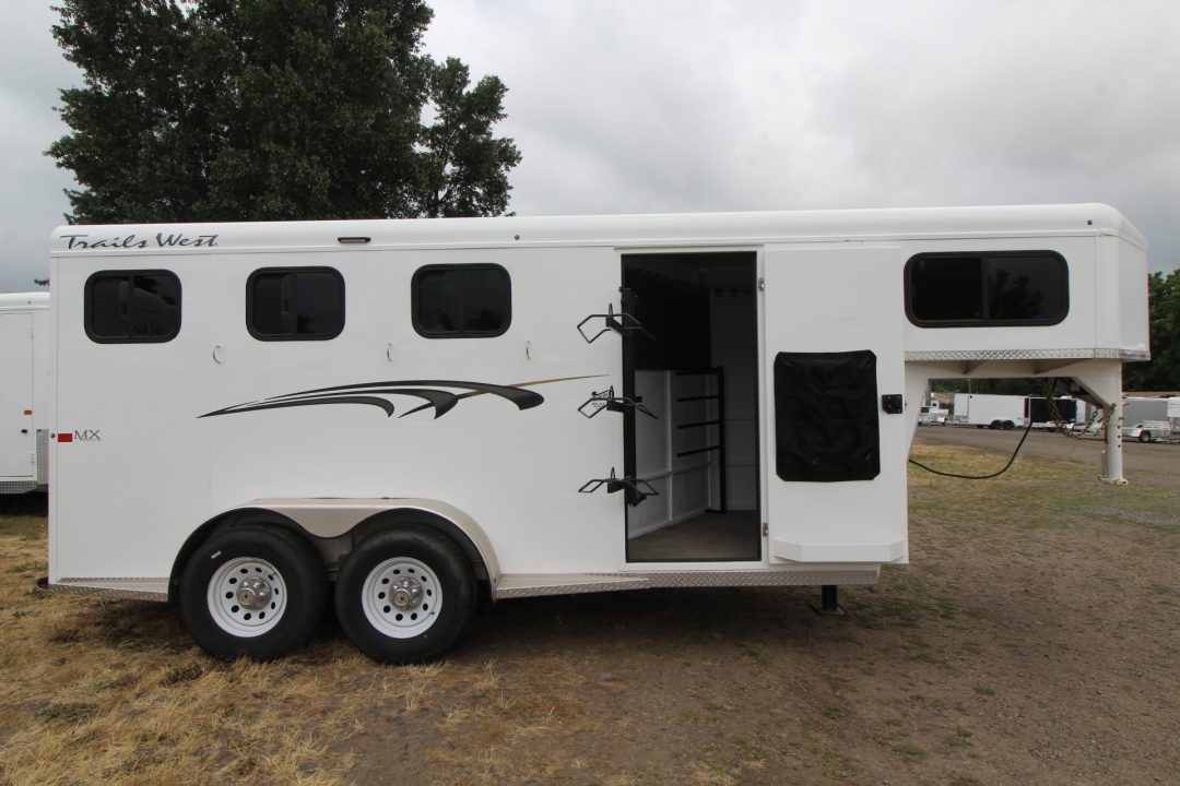 Used 2024 Trails West Adventure MX 4 Horse Trailer