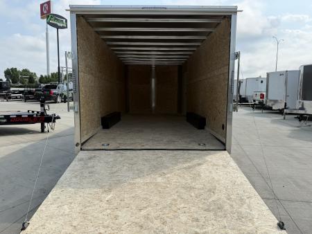 New 2027 R&M 8.5x20 + 2’V Rear Ramp Enclosed Cargo Trailer Car Hauler