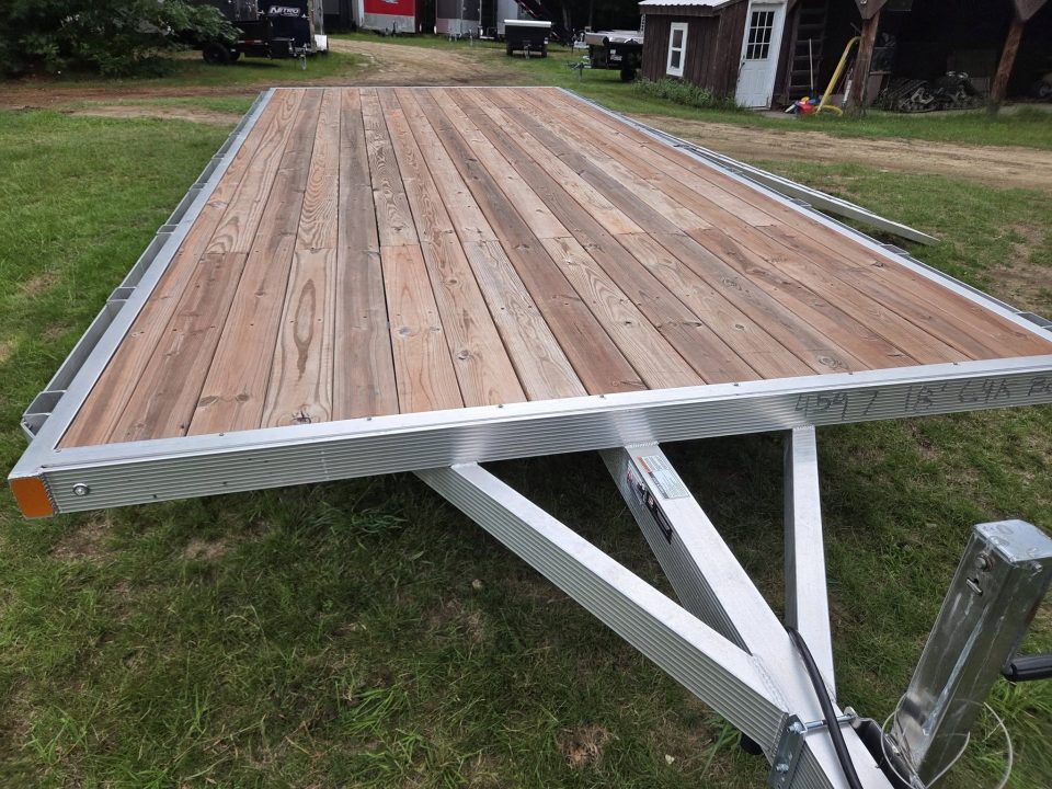 New 2025 Sport Haven 101x18 aluminum flatbed deck over trailer with ramps Utility Trailer