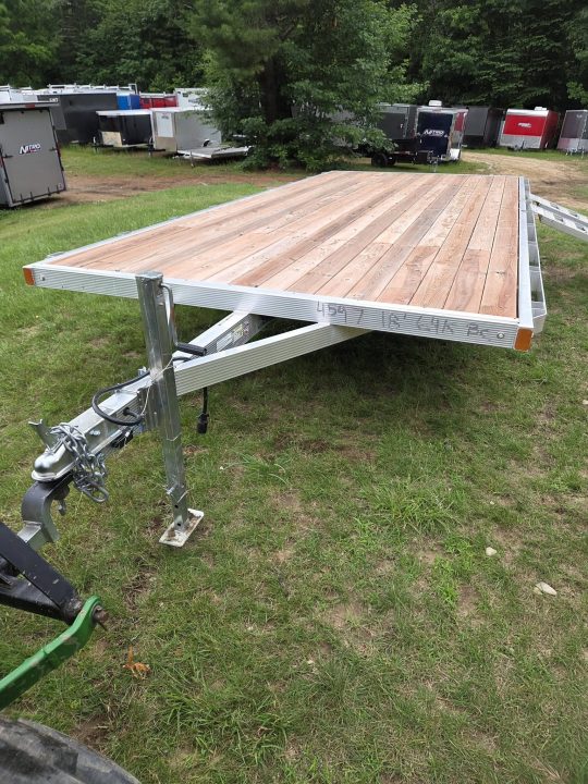 New 2025 Sport Haven 101x18 aluminum flatbed deck over trailer with ramps Utility Trailer