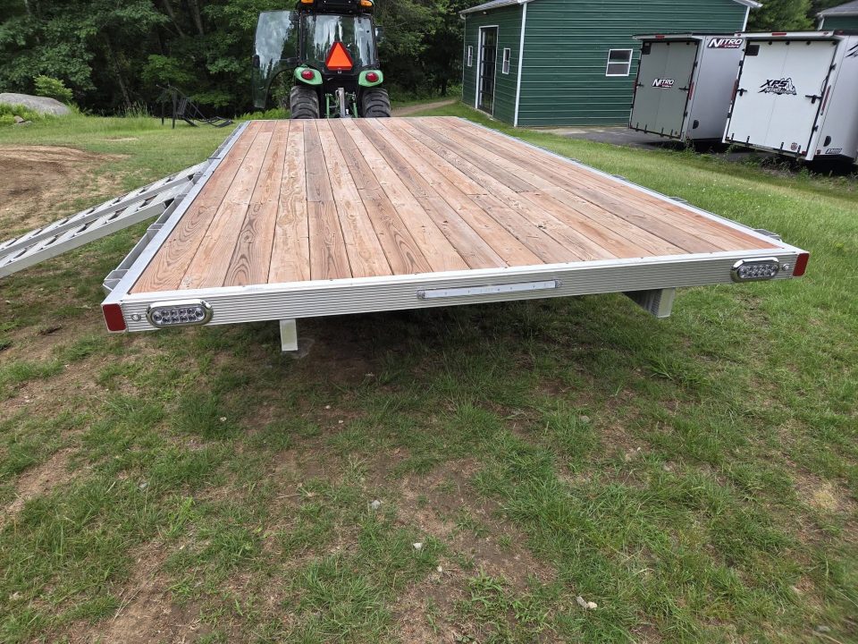 New 2025 Sport Haven 101x18 aluminum flatbed deck over trailer with ramps Utility Trailer