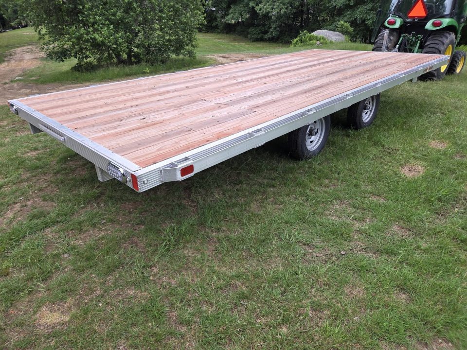 New 2025 Sport Haven 101x18 aluminum flatbed deck over trailer with ramps Utility Trailer