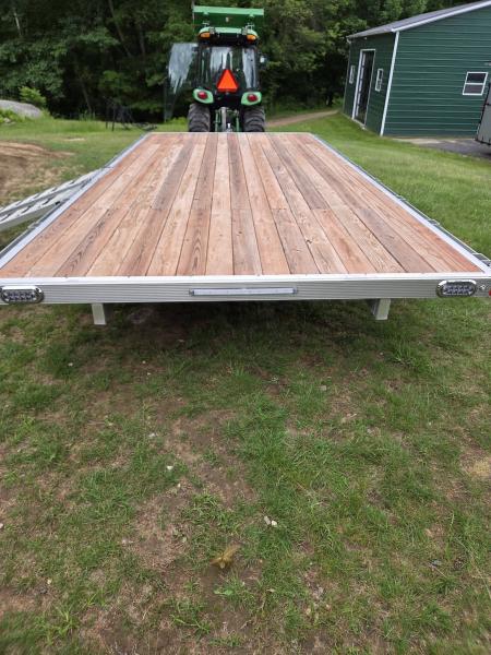 New 2025 Sport Haven 101x18 aluminum flatbed deck over trailer with ramps Utility Trailer