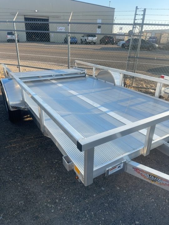 New 2025 H&H Trailers 76x12 Aluminum Rail Side Utility Trailer, 3K Idler Utility Trailer