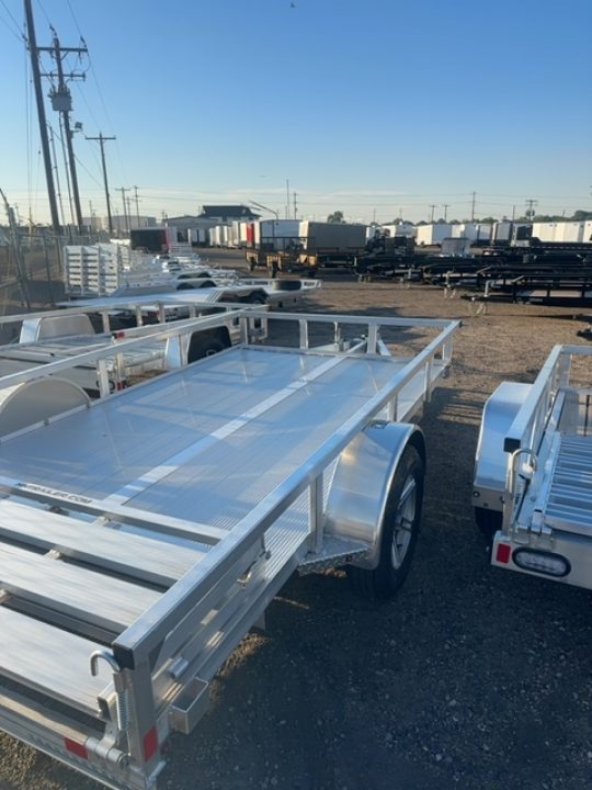 New 2025 H&H Trailers 76x12 Aluminum Rail Side Utility Trailer, 3K Idler Utility Trailer