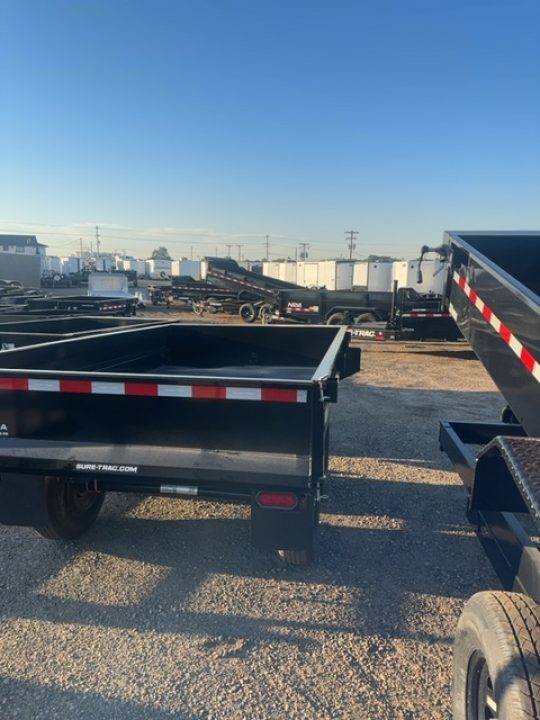 New 2025 Sure-Trac 6 X 10 SD Deckover Dump Trailer, 10K Single Ram Dump Trailer