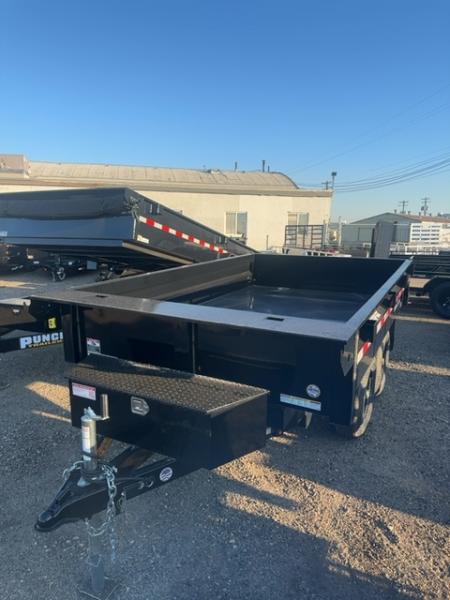 New 2025 Sure-Trac 6 X 10 SD Deckover Dump Trailer, 10K Single Ram Dump Trailer