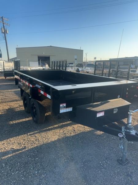 New 2025 Sure-Trac 6 X 10 SD Deckover Dump Trailer, 10K Single Ram Dump Trailer