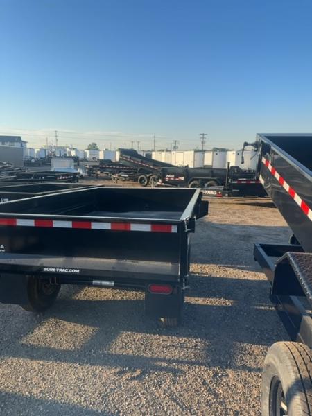 New 2025 Sure-Trac 6 X 10 SD Deckover Dump Trailer, 10K Single Ram Dump Trailer