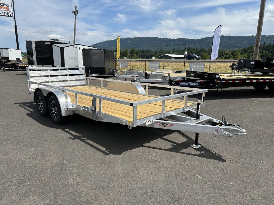 New 2026 H&H Trailers 7X16 Aluminum Tube Top Utility Trailer 7K GVWR