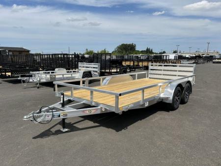 New 2026 H&H Trailers 7X16 Aluminum Tube Top Utility Trailer 7K GVWR