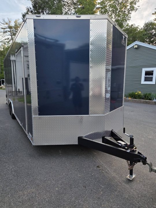 New 2026 Anvil 8.5x24 9990lb gvwr enclosed trailer with 7,6 interior rear ramp blue Car / Racing Trailer