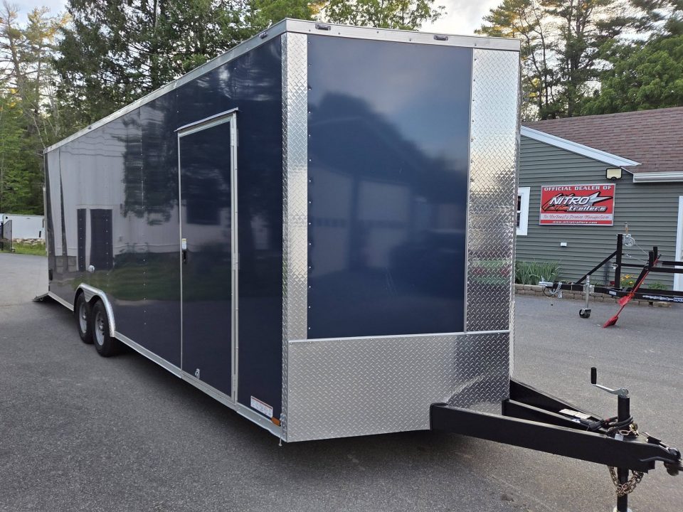 New 2026 Anvil 8.5x24 9990lb gvwr enclosed trailer with 7,6 interior rear ramp blue Car / Racing Trailer